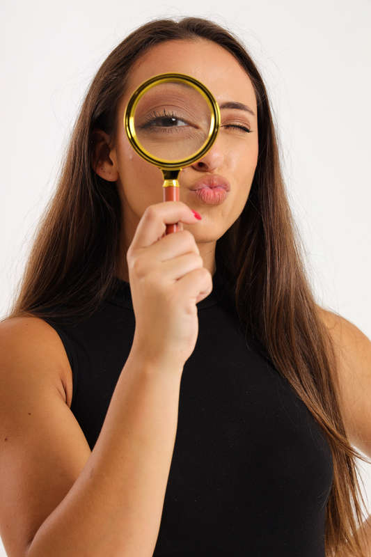 Magnifying Glass With Wooden PVC Handle