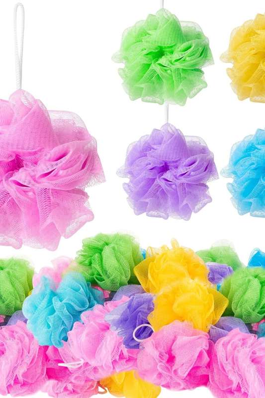 Senza® 4 Pack Luxury Bath Loofah Shower Sponge
