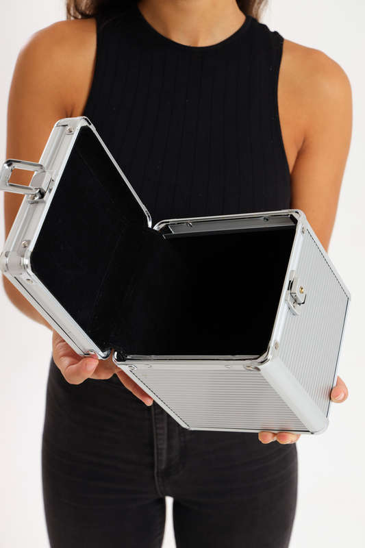 Senza® Aluminium Storage Multifunctional Cosmetics Makeup Case Large