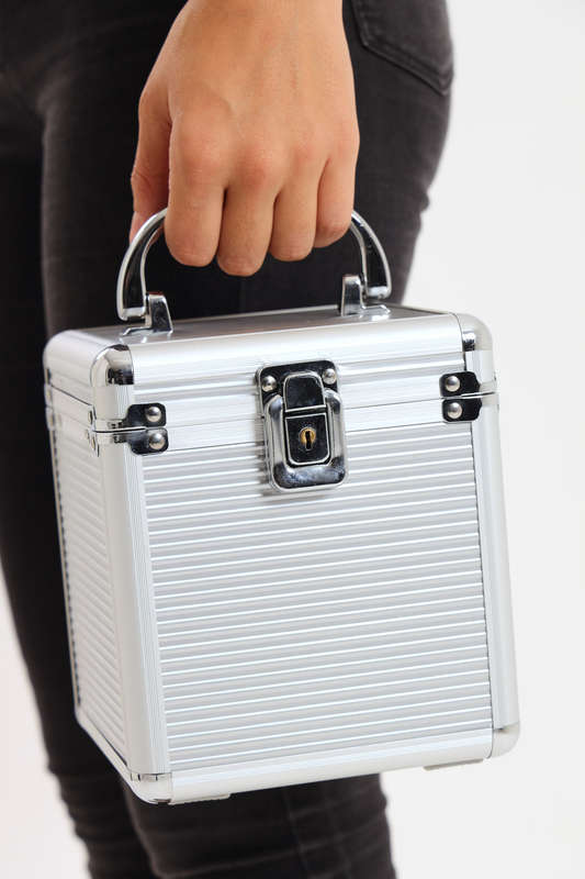 Senza® Aluminium Storage Multifunctional Cosmetics Makeup Case Large