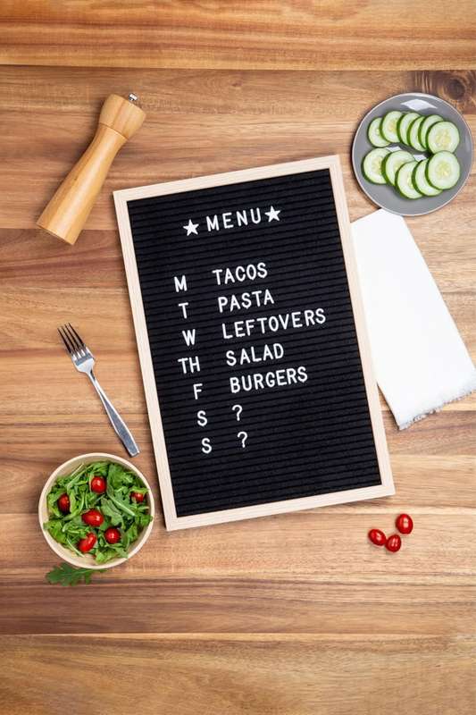 Senza® Black Plastic Letter Felt Board