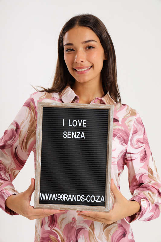 Senza® Black Plastic Letter Felt Board
