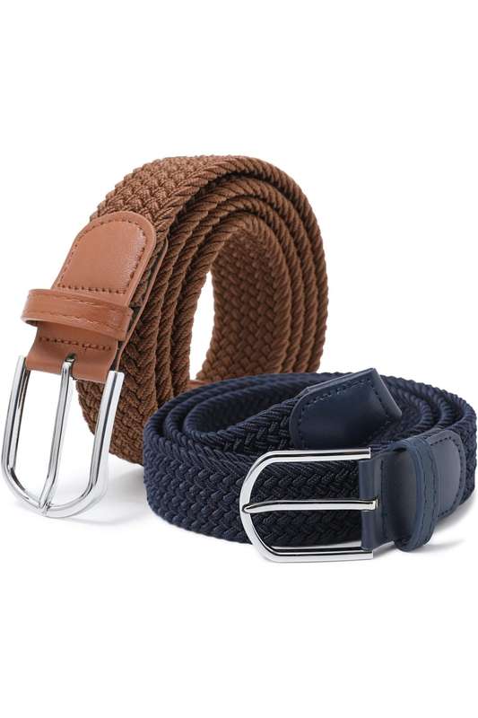 Unisex Braided Stretch Elastic Belt