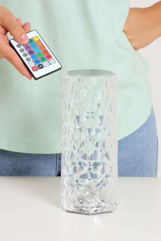 Crystal Lamp, RGB 16 Colors LED Touch Control Colour Changing Night Light
