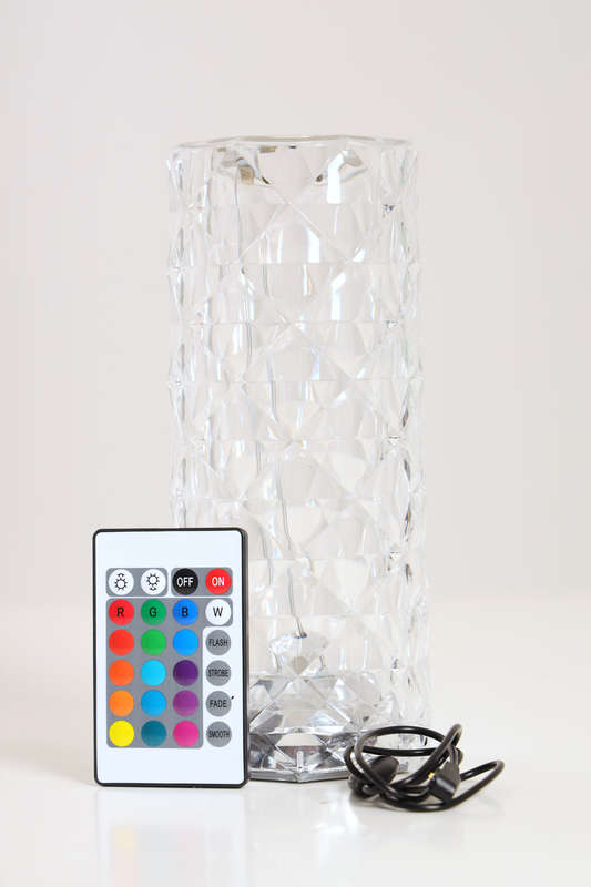 Crystal Lamp, RGB 16 Colors LED Touch Control Colour Changing Night Light