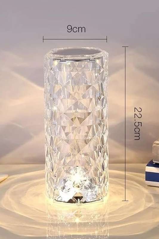 Crystal Lamp, RGB 16 Colors LED Touch Control Colour Changing Night Light