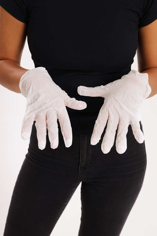 Premium Nitrile Vinyl Blend Examination Powder Free Gloves Box Of 100
