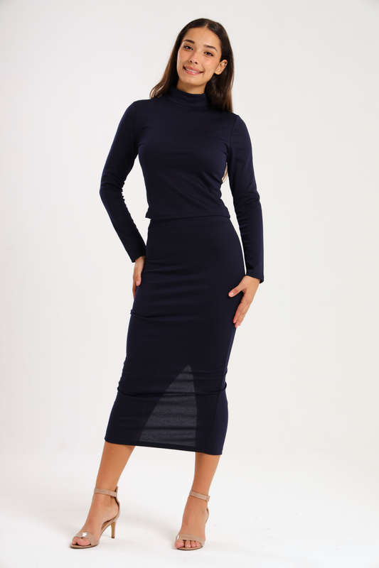 Ladies 2 Piece Skirt &amp; Long Sleeve Top Set