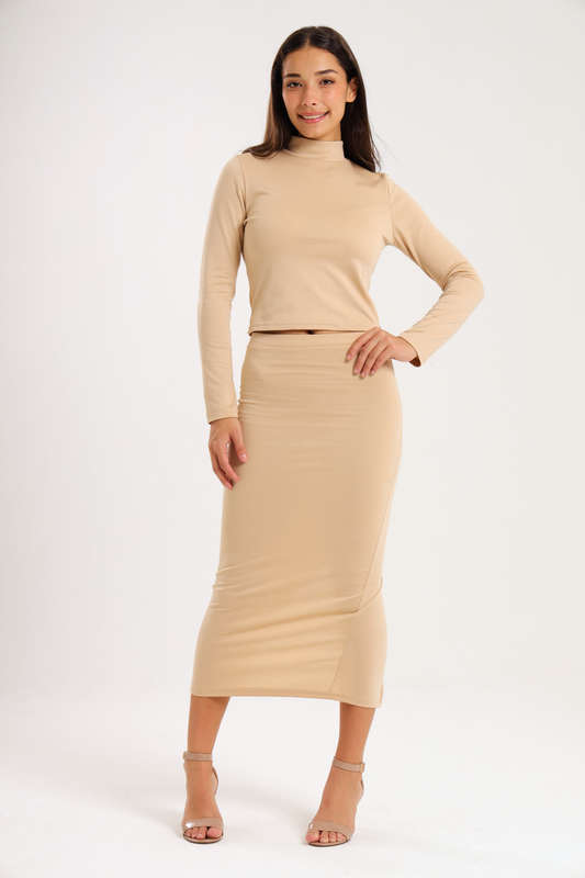 Ladies 2 Piece Skirt &amp; Long Sleeve Top Set