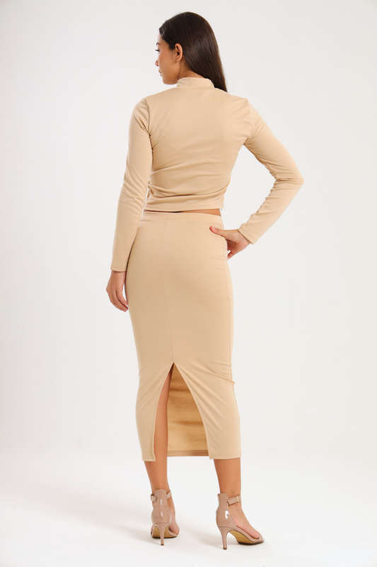 Ladies 2 Piece Skirt &amp; Long Sleeve Top Set