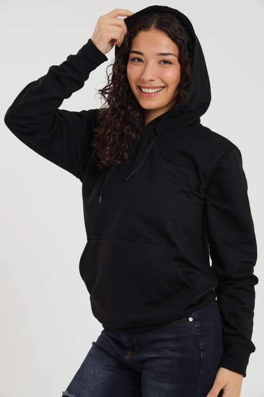 Ladies Branded Pullover Drawstring Active Hoodie