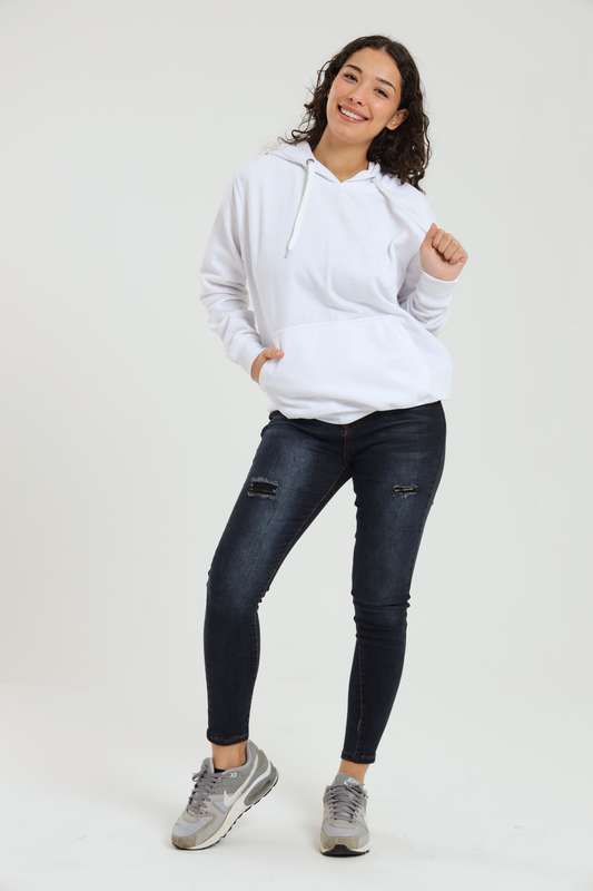 Ladies Branded Pullover Drawstring Active Hoodie