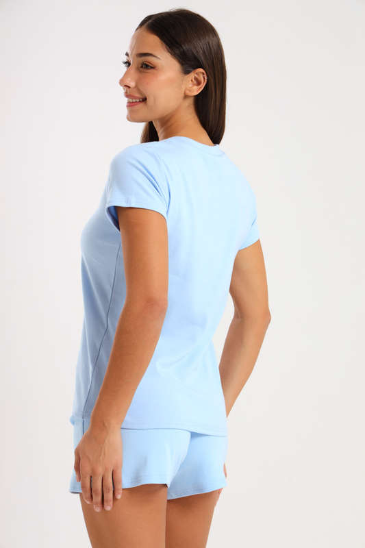Ladies Shorty Pyjama 2 Piece Set