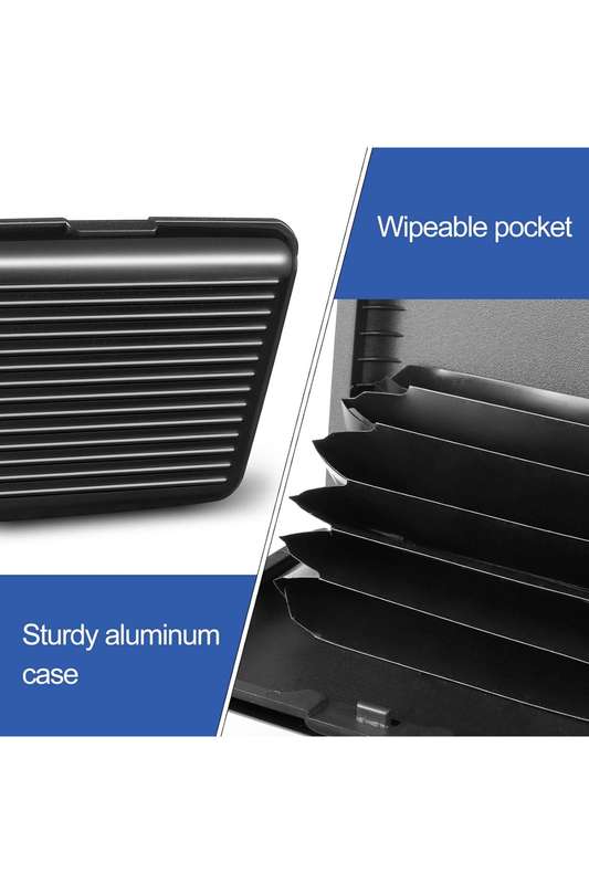 Senza® Hard Shell RFID 7 Slot Credit Card Holder Wallet PROMO-2-FOR-1
