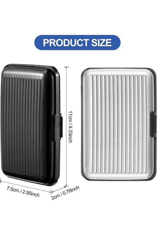 Senza® Hard Shell RFID 7 Slot Credit Card Holder Wallet PROMO-2-FOR-1