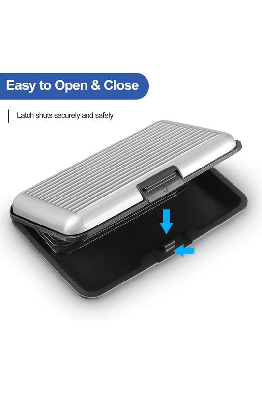 Senza® Hard Shell RFID 7 Slot Credit Card Holder Wallet PROMO-2-FOR-1