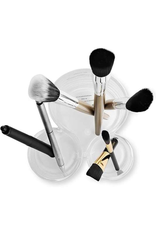Senza® 3-in-1 Swirl Acrylic Makeup Organizer