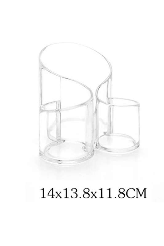 Senza® 3-in-1 Swirl Acrylic Makeup Organizer