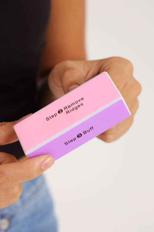 Senza® Professional 4 Way Nail File and Buffer Block
