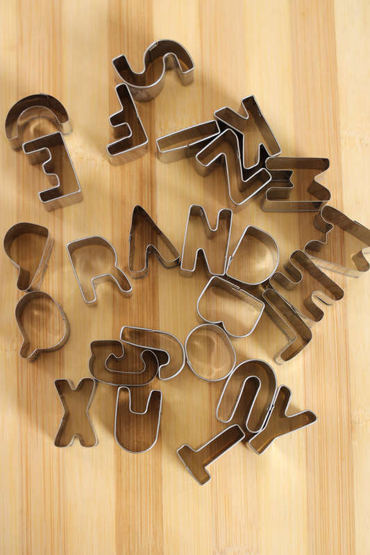 Senza® Stainless Steel 26pc Alphabet Letter Fondant Icing Cookie Cutter Mold