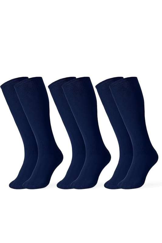 3 Pairs Turkish Men's Luxury Cotton Navy Socks With Free Tactical Belt Combo