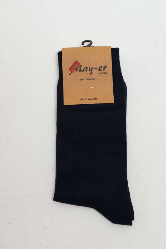 3 Pairs Turkish Men's Luxury Cotton Navy Socks With Free Tactical Belt Combo