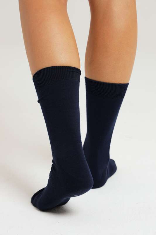 3 Pairs Turkish Men's Luxury Cotton Navy Socks With Free Tactical Belt Combo