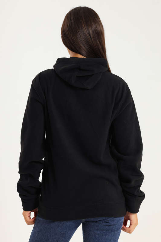 Unisex Branded Black Winter Fleece Hoodie For Men or Women