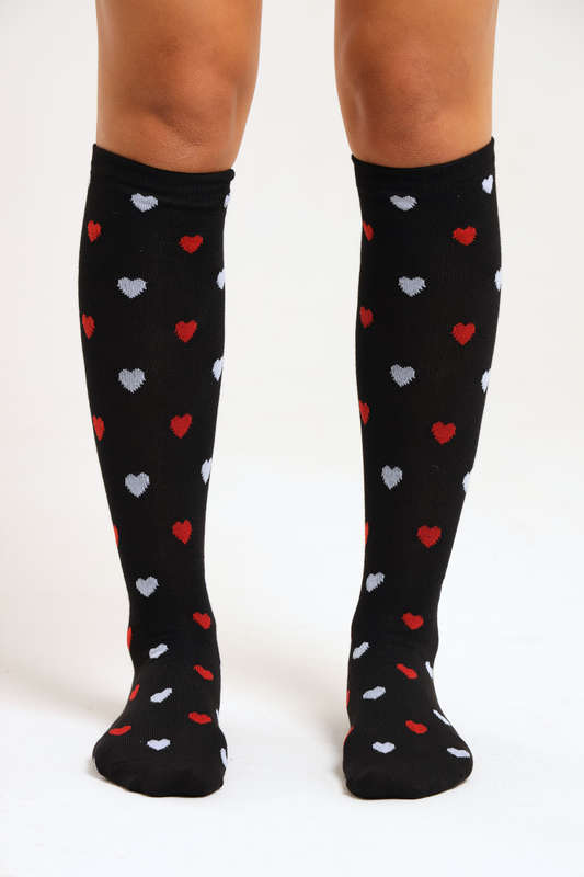 6 Pairs Ladies Printed Knee High Socks Variety Pack
