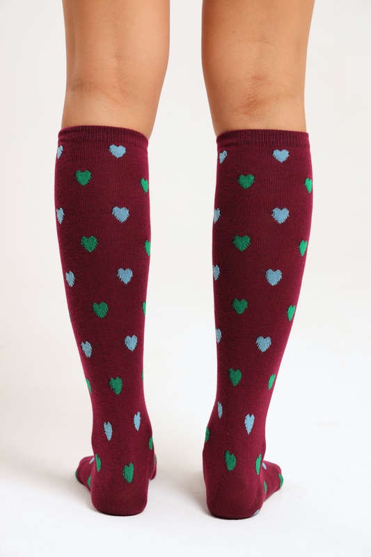 6 Pairs Ladies Printed Knee High Socks Variety Pack