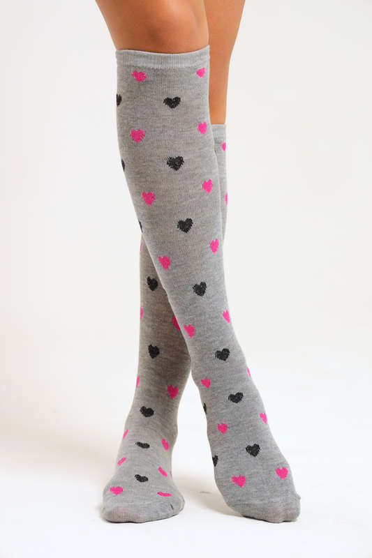 6 Pairs Ladies Printed Knee High Socks Variety Pack