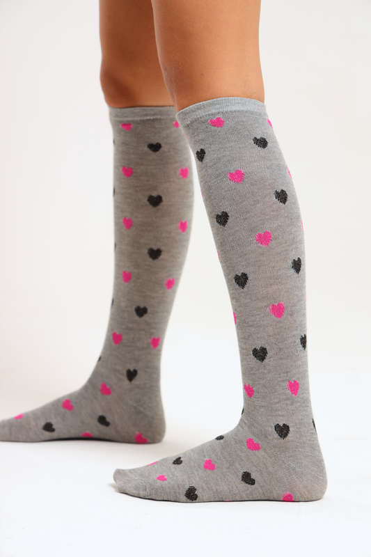 6 Pairs Ladies Printed Knee High Socks Variety Pack