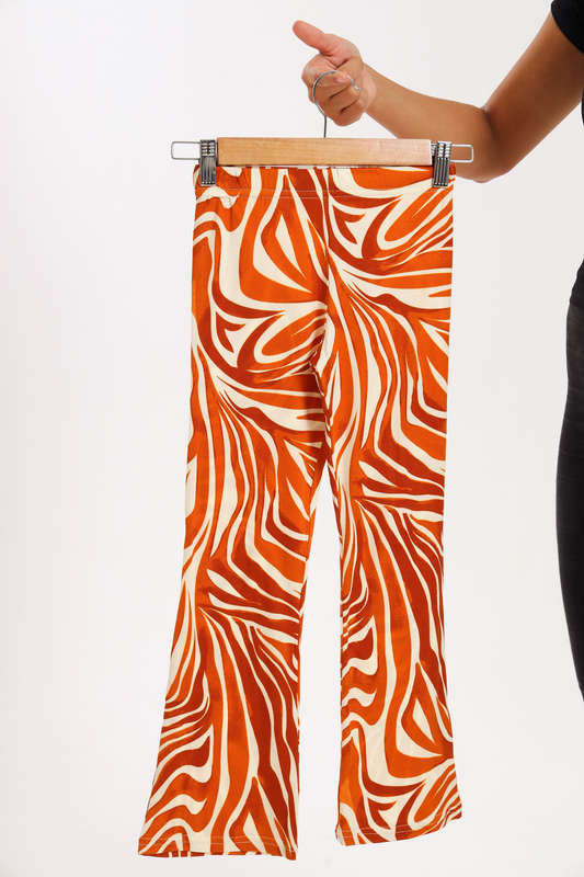Girls Flared Leg Printed Leggings 7 to 12 Years