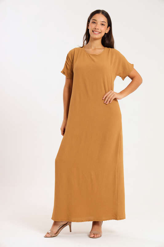 Jasmin Classic Maxi Short Sleeve Dress