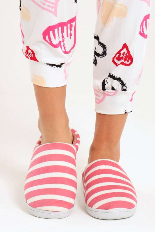 Ladies Cozy Plush Winter Bedroom Slippers