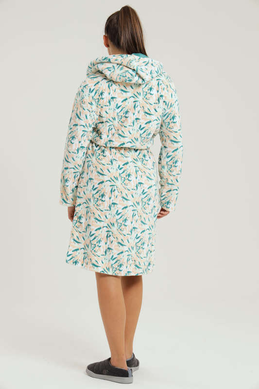 Plush Hooded Coral Fleece Luxury Winter Gown