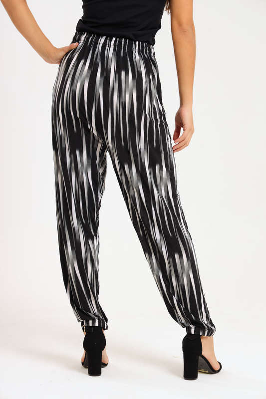 Senza® Casual Harem Wide Leg Everyday Printed Pants