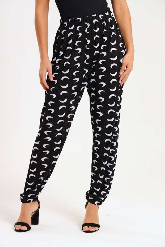 Senza® Casual Harem Wide Leg Everyday Printed Pants