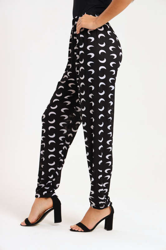 Senza® Casual Harem Wide Leg Everyday Printed Pants