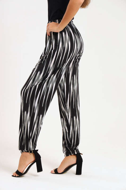 Senza® Casual Harem Wide Leg Everyday Printed Pants