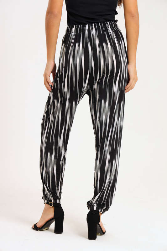Senza® Casual Harem Wide Leg Everyday Printed Pants