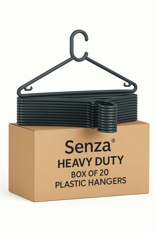 Senza® Heavy Duty Box of 40 Piece Reconditioned Retail Clothing Plastic Hangers
