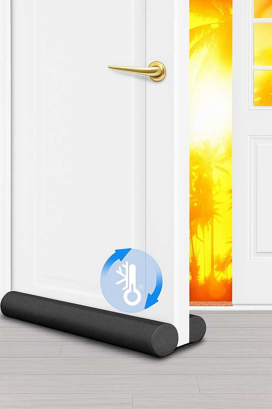 Senza® Wind Dust Blocker Insulator for Door Stopper - Black
