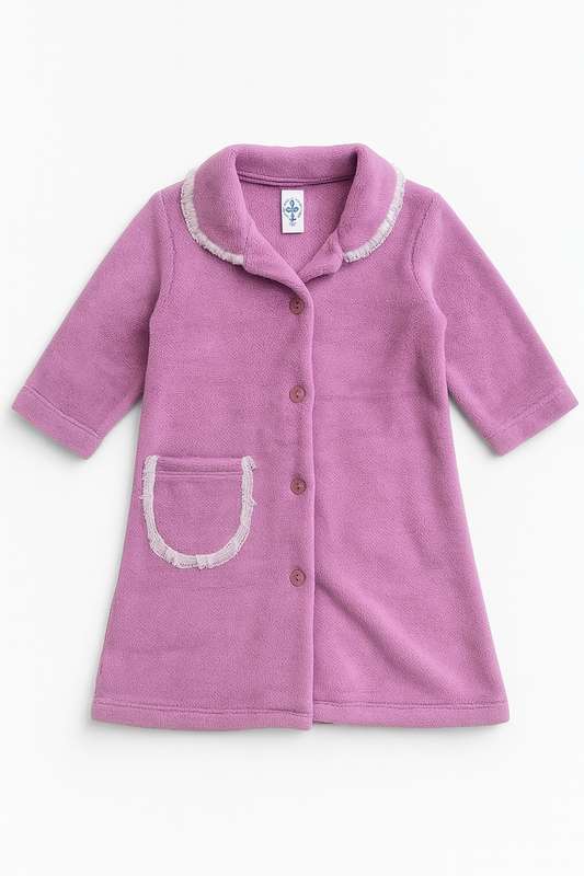 Baby Girls Winter Stretch Fleece Sleeping Gown 6 to 24 Months