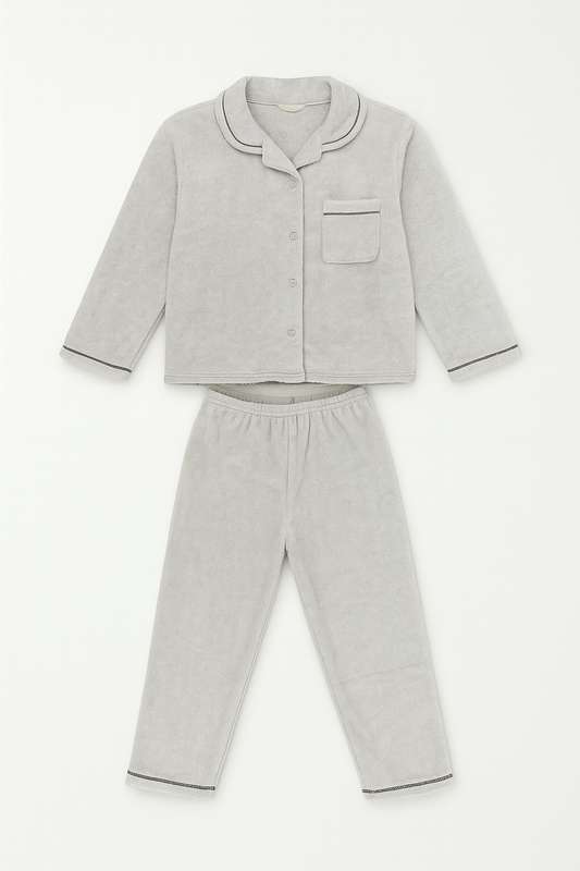 Boys Microfleece Plush Winter Pyjama Set 3 to 10 Years