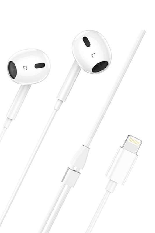 Hoco M1 Max Crystal Wired Earphones With Mic For iPhone