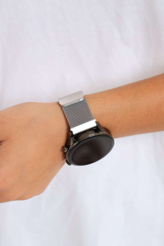 Hoco WH02 Magnetic Steel Strip Watchband Silver