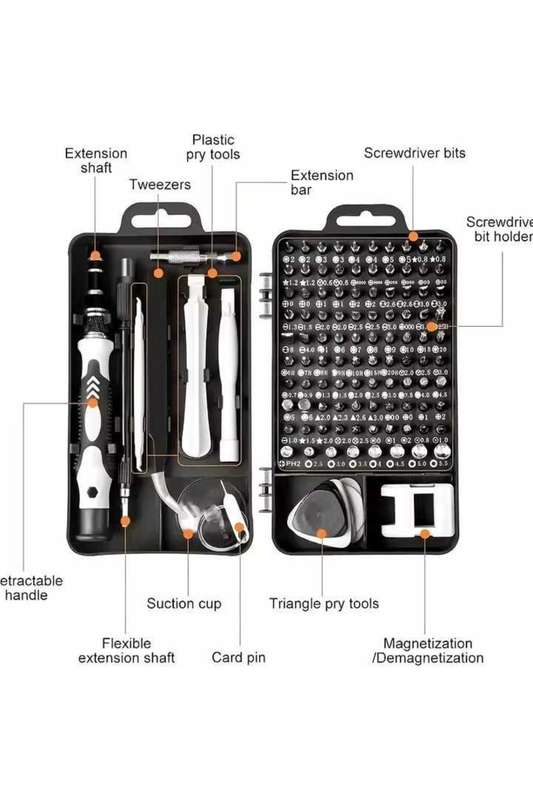 Senza® 115-Piece Professional Magnetic Screwdriver Set Precision Repair Tool Kit