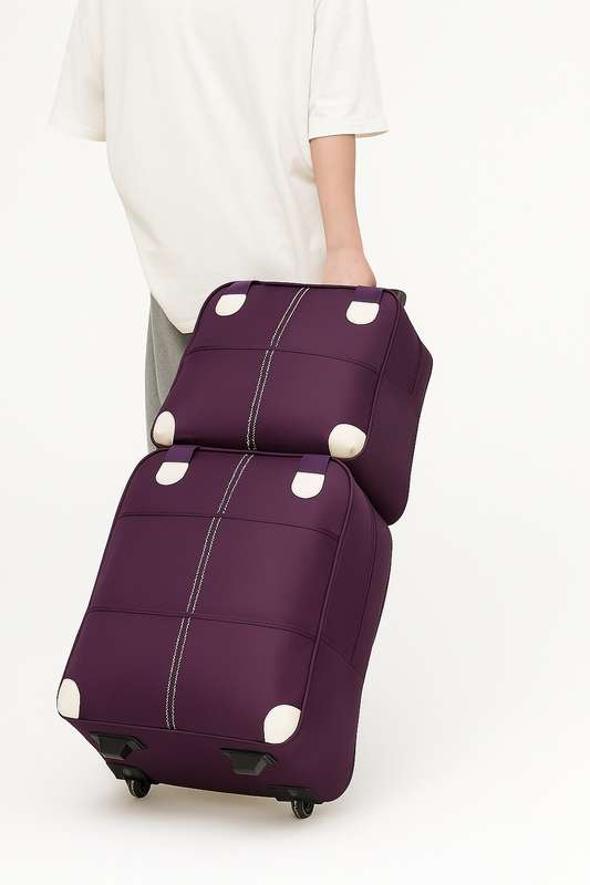 Senza® 2 Piece Travel Trolley Bag Oxford Cloth Suitcase Set