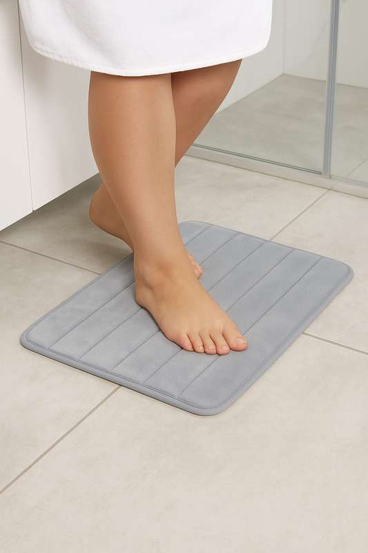 Senza® Coral Velvet Memory Foam Bath Mat 600x400mm